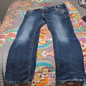 Miss Me Dark Blue Relaxed Women's Jeans